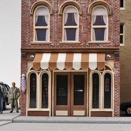 Walthers Cornerstone 933-3471 | Vic's Barber Shop | HO Scale - Squeaky's Trains