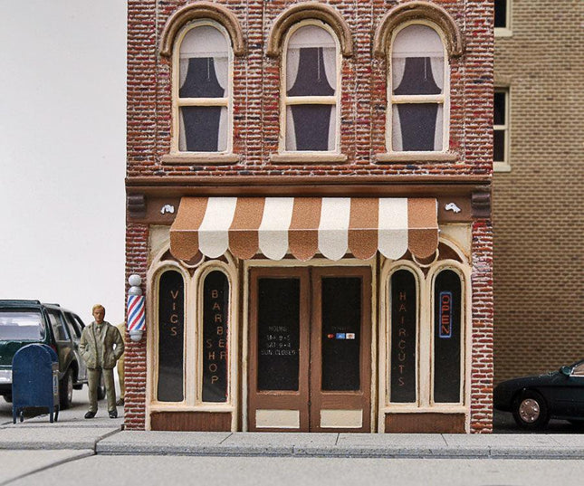 Walthers Cornerstone 933-3471 | Vic's Barber Shop | HO Scale - Squeaky's Trains
