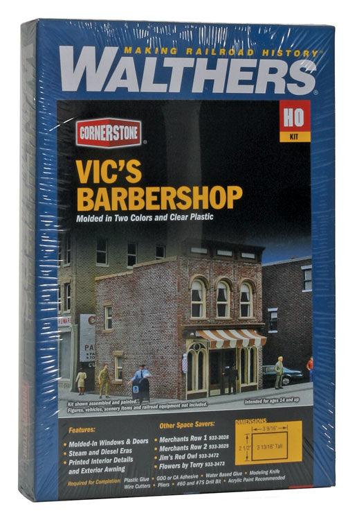 Walthers Cornerstone 933-3471 | Vic's Barber Shop | HO Scale - Squeaky's Trains
