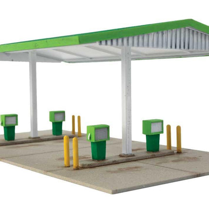 Walthers Cornerstone 933-3542 | Modernized Gas Station | HO Scale - Squeaky's Trains