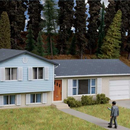 Walthers Cornerstone 933-3794 | Split-Level House Kit | HO Scale - Squeaky's Trains