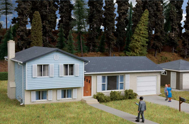 Walthers Cornerstone 933-3794 | Split-Level House Kit | HO Scale - Squeaky's Trains
