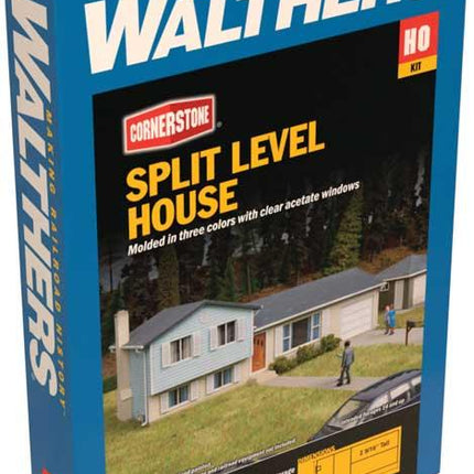 Walthers Cornerstone 933-3794 | Split-Level House Kit | HO Scale - Squeaky's Trains