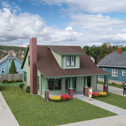 Walthers Cornerstone 933-3797 | Craftsman Bungalow | HO Scale - Squeaky's Trains