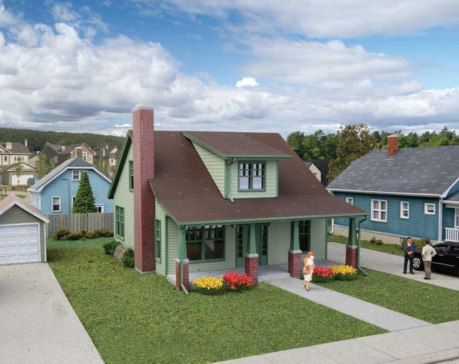 Walthers Cornerstone 933-3797 | Craftsman Bungalow | HO Scale - Squeaky's Trains