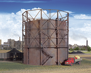 Walthers Cornerstone 933-3819 | Gas Storage Tank - Building Kit | N Scale - Squeaky's Trains