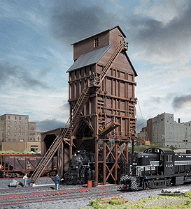 Walthers Cornerstone 933-3823 | Wood Coaling Tower - Building Kit | N Scale - Squeaky's Trains