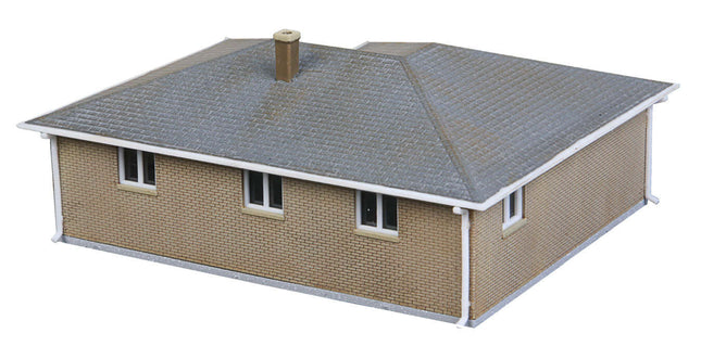 Walthers Cornerstone 933-3838 | Brick Ranch House - Building Kit | N Scale - Squeaky's Trains