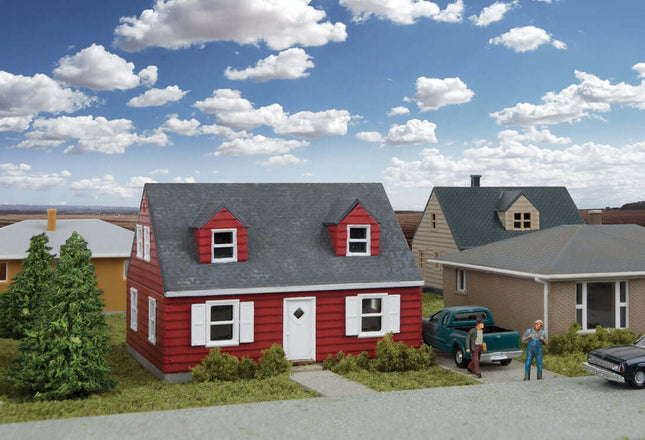 Walthers Cornerstone 933-3839 | Cape Cod House - Building Kit | N Scale - Squeaky's Trains