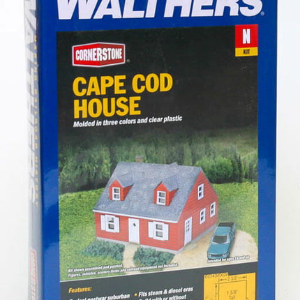Walthers Cornerstone 933-3839 | Cape Cod House - Building Kit | N Scale - Squeaky's Trains