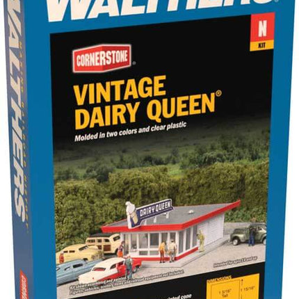 Walthers Cornerstone 933-3845 | Vintage Dairy Queen(R) - Building Kit | N Scale - Squeaky's Trains