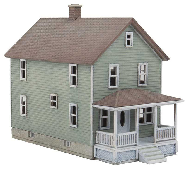 Walthers Cornerstone 933-3888 | Two-Story Frame House | N Scale - Squeaky's Trains