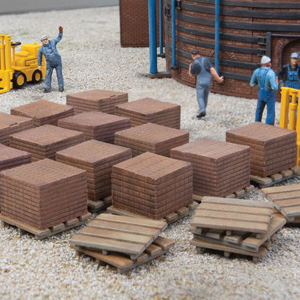 Walthers Cornerstone 933-4103 | Brick Stacks Kit | HO Scale - Squeaky's Trains