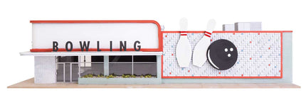 Walthers Cornerstone 933-4118 | Vintage Bowling Alley - Building Kit | HO Scale - Squeaky's Trains