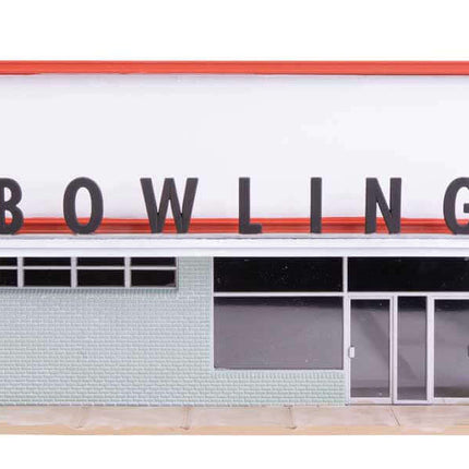 Walthers Cornerstone 933-4118 | Vintage Bowling Alley - Building Kit | HO Scale - Squeaky's Trains