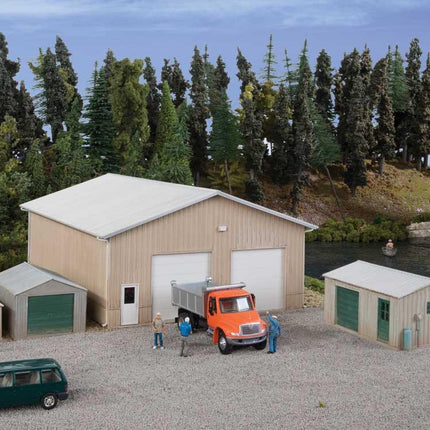 Walthers Cornerstone 933-4125 | Pole Barn and Sheds | HO Scale - Squeaky's Trains