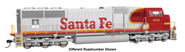Walthers Mainline 910-11001 | EMD SD75M - Standard DC - Santa Fe #203 (red, silver, Superfleet) | HO Scale - Squeaky's Trains