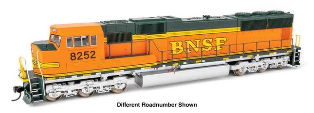 Walthers Mainline 910-21003 | EMD SD75M - ESU® Sound & DCC - BNSF Railway #8252 (orange, black, green, silver, Heritage II) | HO Scale - Squeaky's Trains