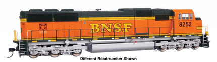 Walthers Mainline 910-21003 | EMD SD75M - ESU® Sound & DCC - BNSF Railway #8252 (orange, black, green, silver, Heritage II) | HO Scale - Squeaky's Trains