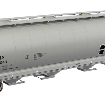 Walthers Mainline 910-7890 | 59' Cylindrical Hopper - Ready to Run - Canadian National International Service CNIS #376043 (round hatches) | HO Scale - Squeaky's Trains