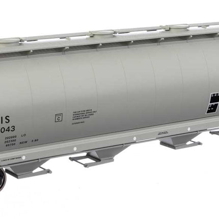 Walthers Mainline 910-7890 | 59' Cylindrical Hopper - Ready to Run - Canadian National International Service CNIS #376043 (round hatches) | HO Scale - Squeaky's Trains