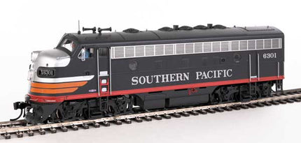 Walthers Proto 920-40936 | EMD F7A-B Set - LokSound 5 Sound & DCC - Southern Pacific(TM) #6301, 8301 (Black Widow) | HO Scale - Squeaky's Trains