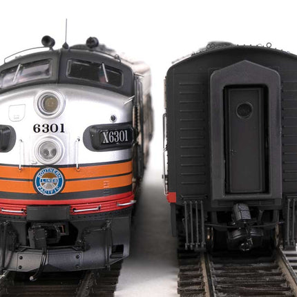 Walthers Proto 920-40936 | EMD F7A-B Set - LokSound 5 Sound & DCC - Southern Pacific(TM) #6301, 8301 (Black Widow) | HO Scale - Squeaky's Trains