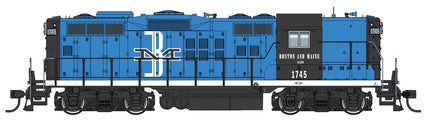 Walthers Proto 920-42801 | EMD GP9  - ESU® Sound & DCC - Boston & Maine #1745 (blue, white, black) | HO Scale - Squeaky's Trains