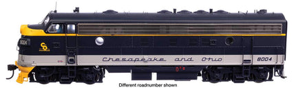 Walthers Proto 920-49549 | EMD FP7 - Standard DC / DCC Ready - Chesapeake & Ohio #8011 | HO Scale - Squeaky's Trains
