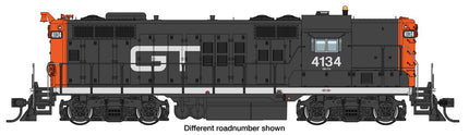 Walthers Proto 920-49803 | EMD GP9 - Standard DC - Grand Trunk Western #4136(black, white, orange) | HO Scale - Squeaky's Trains