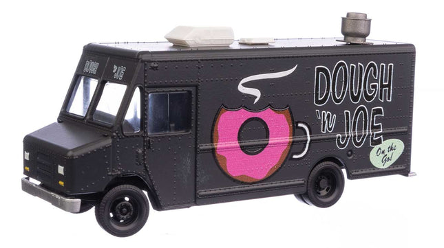 Walthers SceneMaster 949-12111 | Morgan Olson(R) Route Star Van - Dough 'n Joe Food Truck - Assembled | HO Scale - Squeaky's Trains