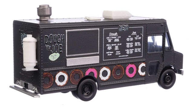 Walthers SceneMaster 949-12111 | Morgan Olson(R) Route Star Van - Dough 'n Joe Food Truck - Assembled | HO Scale - Squeaky's Trains