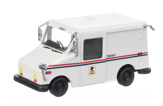 Walthers SceneMaster 949-12251 | Long Life Vehicle (LLV) Mail Truck - United States Postal Service(R) (Vintage Scheme) - Assembled Vehicle | HO Scale - Squeaky's Trains