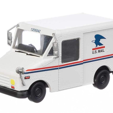 Walthers SceneMaster 949-12252 | Long Life Vehicle (LLV) Mail Truck - United States Postal Service(R) 1980s Scheme - Assembled Vehicle | HO Scale - Squeaky's Trains