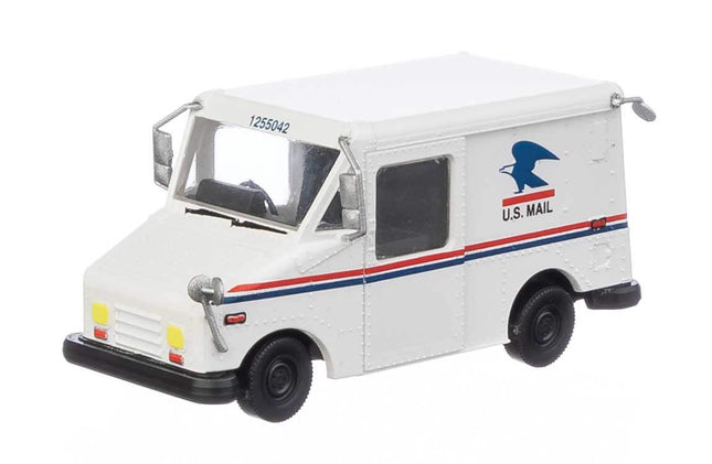 Walthers SceneMaster 949-12252 | Long Life Vehicle (LLV) Mail Truck - United States Postal Service(R) 1980s Scheme - Assembled Vehicle | HO Scale - Squeaky's Trains