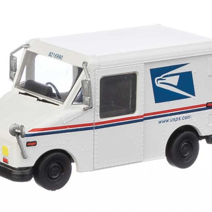 Walthers SceneMaster 949-12253 | Long Life Vehicle (LLV) Mail Truck - United States Postal Service(R) 1993-Present Scheme - Assembled Vehicle | HO Scale - Squeaky's Trains