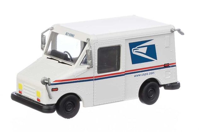 Walthers SceneMaster 949-12253 | Long Life Vehicle (LLV) Mail Truck - United States Postal Service(R) 1993-Present Scheme - Assembled Vehicle | HO Scale - Squeaky's Trains