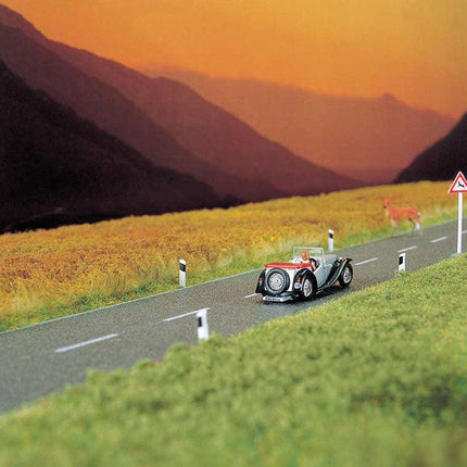 Walthers SceneMaster 949-1254 | Flexible Self-Adhesive Paved Roadway - With White Line Markings | HO Scale - Squeaky's Trains