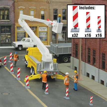 Walthers SceneMaster 949-4169 | Construction Lane Markers | HO Scale - Squeaky's Trains