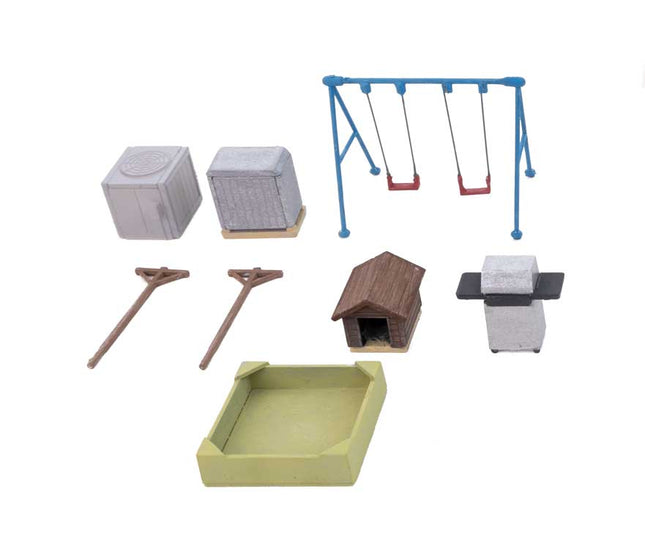 Walthers SceneMaster 949-4200 | Backyard Detail Set | HO Scale - Squeaky's Trains