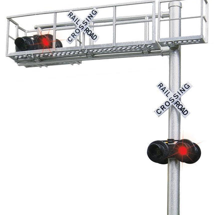 Walthers SceneMaster 949-4331 | Modern Cantilever Grade Crossing Signal | HO Scale - Squeaky's Trains