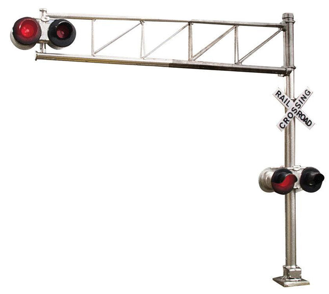 Walthers SceneMaster 949-4332 | Post-1960s Cantilever Grade Crossing Signal | HO Scale - Squeaky's Trains