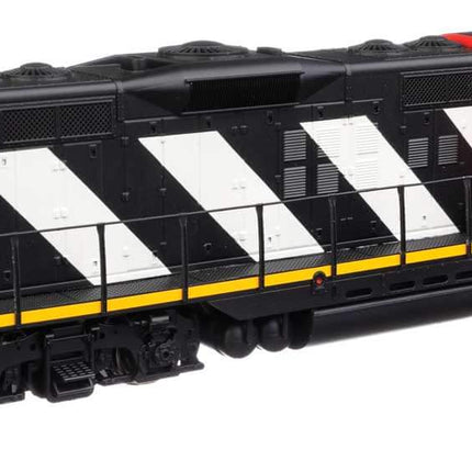Walthers Trainline 910-20432 | EMD GP9 Phase II with Chopped Nose - ESU(R) Sound and DCC - Canadian National #4012 (red, black, white stripes) | HO Scale - Squeaky's Trains