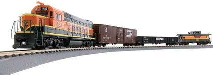 Walthers Trainline 931-1210 | Flyer Express Fast-Freight Train Set - Burlington Northern Santa Fe | HO Scale - Squeaky's Trains