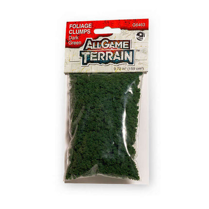 Woodland Scenics / All Game Terrain 6463 | Foliage Clumps - Dark Green | Multi Scale - Squeaky's Trains