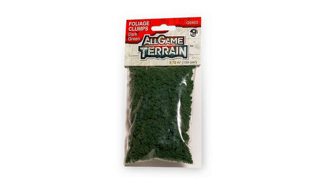 Woodland Scenics / All Game Terrain 6463 | Foliage Clumps - Dark Green | Multi Scale - Squeaky's Trains