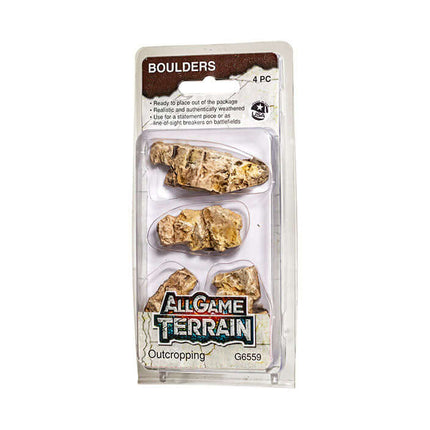 Woodland Scenics / All Game Terrain 6559 | Outcropping Boulders | Multi Scale - Squeaky's Trains