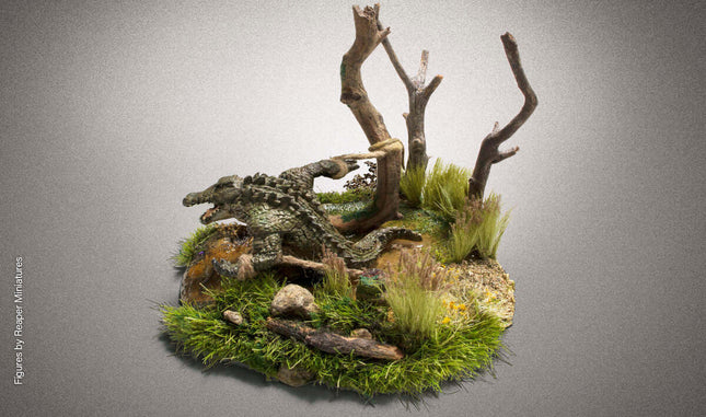 Woodland Scenics / All Game Terrain 6626 | Peel 'n' Plant Tufts - Light Green Grass | Multi Scale - Squeaky's Trains