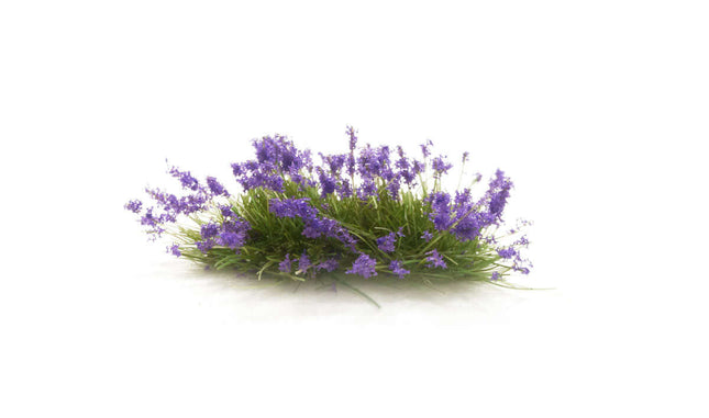 Woodland Scenics / All Game Terrain 6628 | Peel 'n' Plant Tufts - Purple Flowers | Multi Scale - Squeaky's Trains