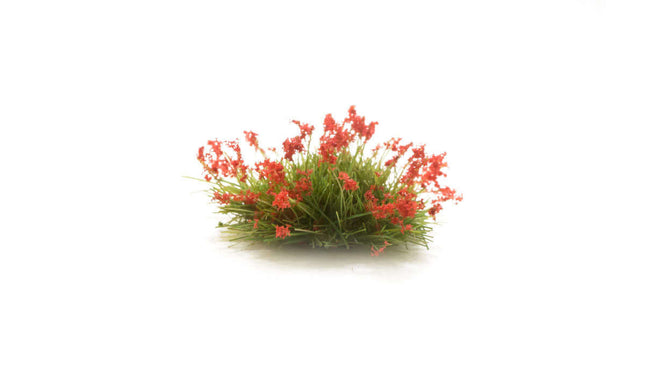 Woodland Scenics / All Game Terrain 6629 | Peel 'n' Plant Tufts - Red Flowers | Multi Scale - Squeaky's Trains